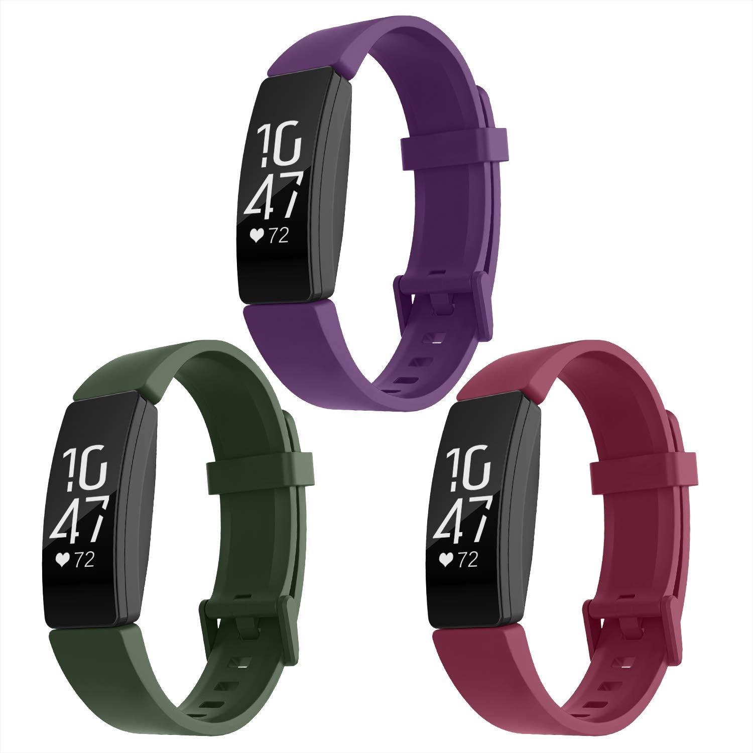 Recoppa Waterproof Bands Compatible with Fitbit Inspire HR/Fitbit Inspire/Fitbit Ace 2 Wristbands Soft Sports Straps for…
