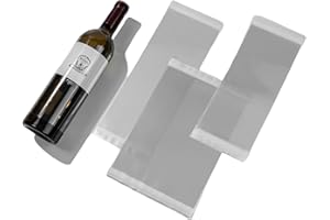 VINOPIE Cabernet size Wine Label Protector Saver Film - 50 Pieces, 0.3mm Thickness Transparent Wine Label Film for Wine Label Protection Double Sided Sticker Wine Wedding Celebration Present