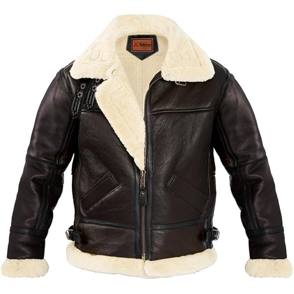 Fashion Hyped Mens B3 Shearling Bomber Jackets Black at Amazon