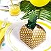 AerWo 48pcs Pineapple Favors Boxes 3D Large Pineapple Gifts Boxes for Hawaiian Tropical Party Decorations Luau Pineapple Party Supplies