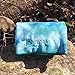 Aurorae Sport and Swim Towel Aqua for Beach, Pool, Travel, Microfiber, Super Absorbent, Extra Large, Lightweight (Tahiti Tides)