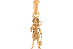 22K Gold Plated God Hanuman Pendant Lord Bajrang Bali Pendant-2021