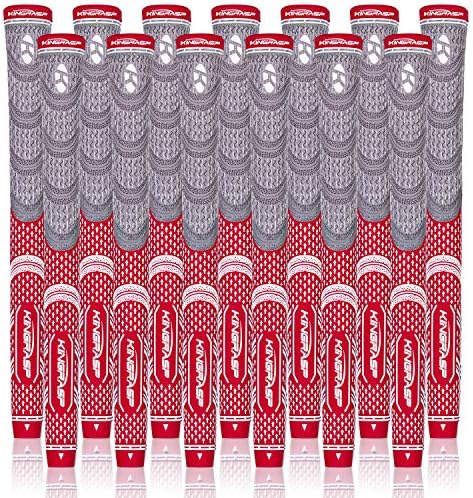 KINGRASP Multi Compound Golf Grips,Golf Club Grips midsize Standard Size,13 Grips Set,6 Colors Optional,Anti-Slip High Stability,All Weather Cord Rubber Golf Club Grips KINGRASP Multi Compound Golf Grips,Golf Club Grips midsize Standard Size,13 Grips Set,6 Colors Optional,Anti-Slip High Stability,All Weather Cord Rubber Golf Club Grips