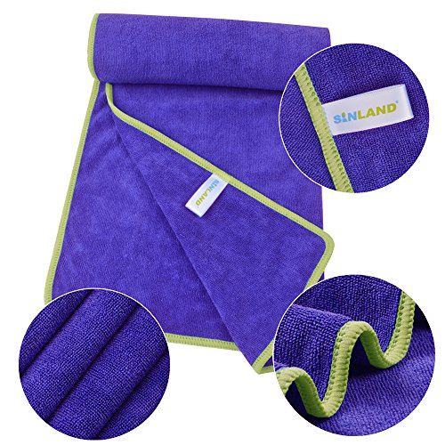 SINLAND-Microfiber-Gym-Towels-Sports-Fitness-Workout-Sweat-Towel-Fast-Drying-3-Pack-16-Inch-X-32-Inch