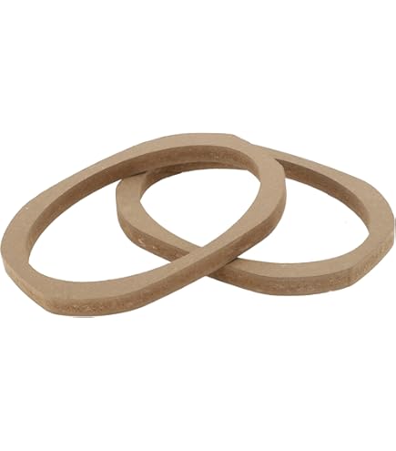 thumbnail image 2 of 4 Pcs 6.5 Universal Wooden Car Speaker Subwoofer Mounting 2 of 13