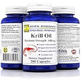 Mental Refreshment: Krill Oil 1000mg w/ Astaxanthin & Omega 3 xl - 200 Capsule