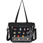 CHERRY SAUCE Tote bag Ita Bag Canvas Crossbody Shoulder Bag Backpack Kawaii Purses and Handbags with Pin Display