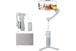 FeiyuTech VB 4 Smartphone Gimbal with 8.4''Extendable Rod,AI Tracking,Gesture Control,Foldable&Portable Gimbal Stabilizer for Vlog YouTube TikTok Live Video Record,iPhone&Android,Max 0.57lb