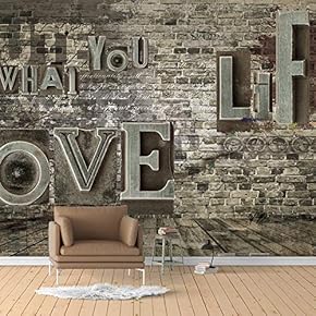 Wall Murals for Bedroom Vintage Bar Theme Removable Wallpaper Peel and Stick Wall Stickers - 66x96 inches