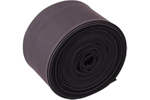OLIREXD Heat Shrink Tube, Wire Wrap Electrical Cable Ratio 2:1 Heat Shrinkable Shrinking Sleeving Black (6M / 20Ft, Dia.70mm)