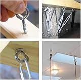 Lemiyoo 30x M4 Stainless Steel Eye Screws Hooks Heavy Duty Eyelet Bolts Wood view 6