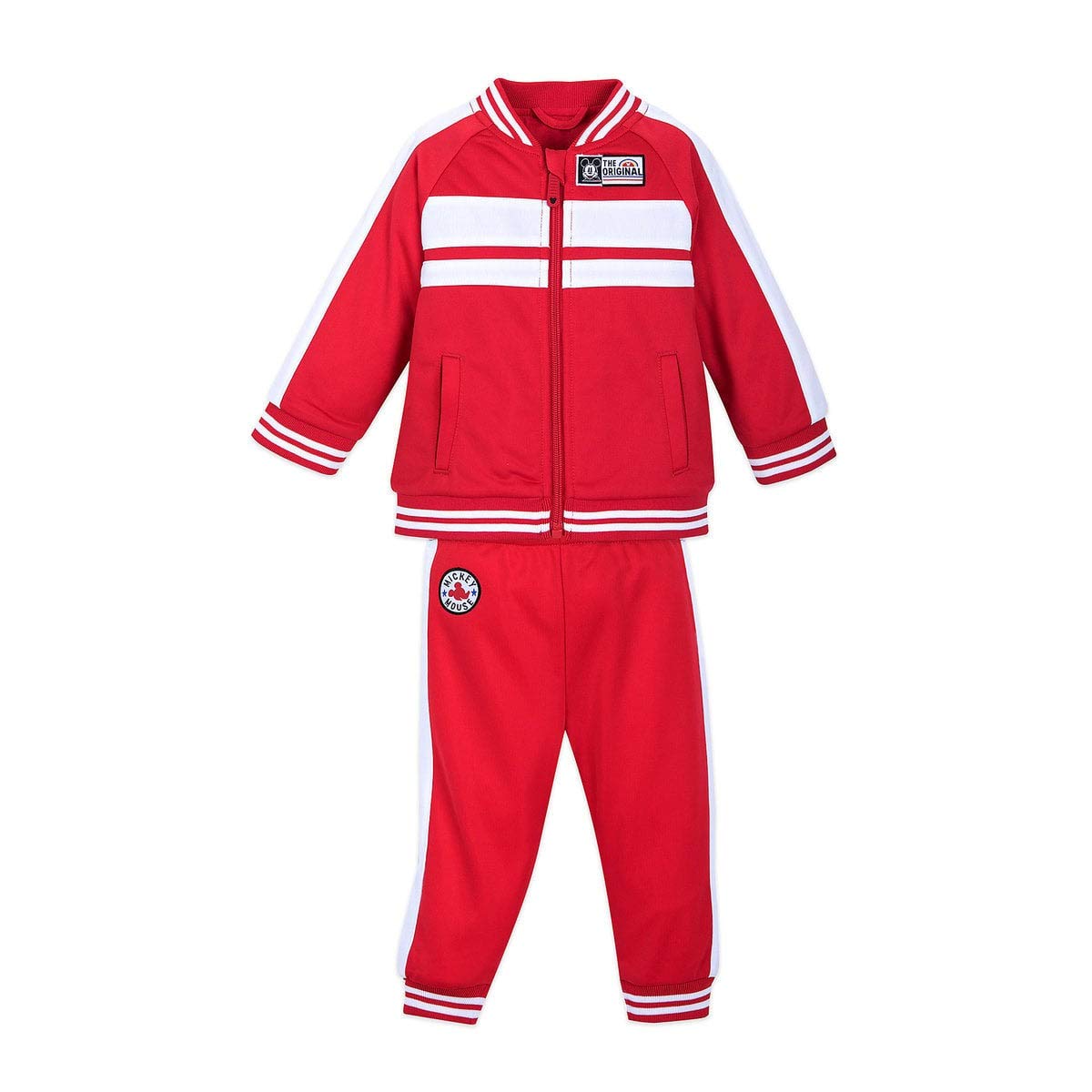 Amazon Com Disney Mickey Mouse Red Track Suit For Baby Size 9 12 Mo Multi Baby