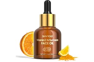 SHVYOG Vitamin C Turmeric Face Oil, Skin Moisturizing, Firming Vitamin C Oil, Turmeric Oil for Dry Skin, Wrinkles, and Uneven Skin Tone, Anti-Aging Care 1 Fl Oz