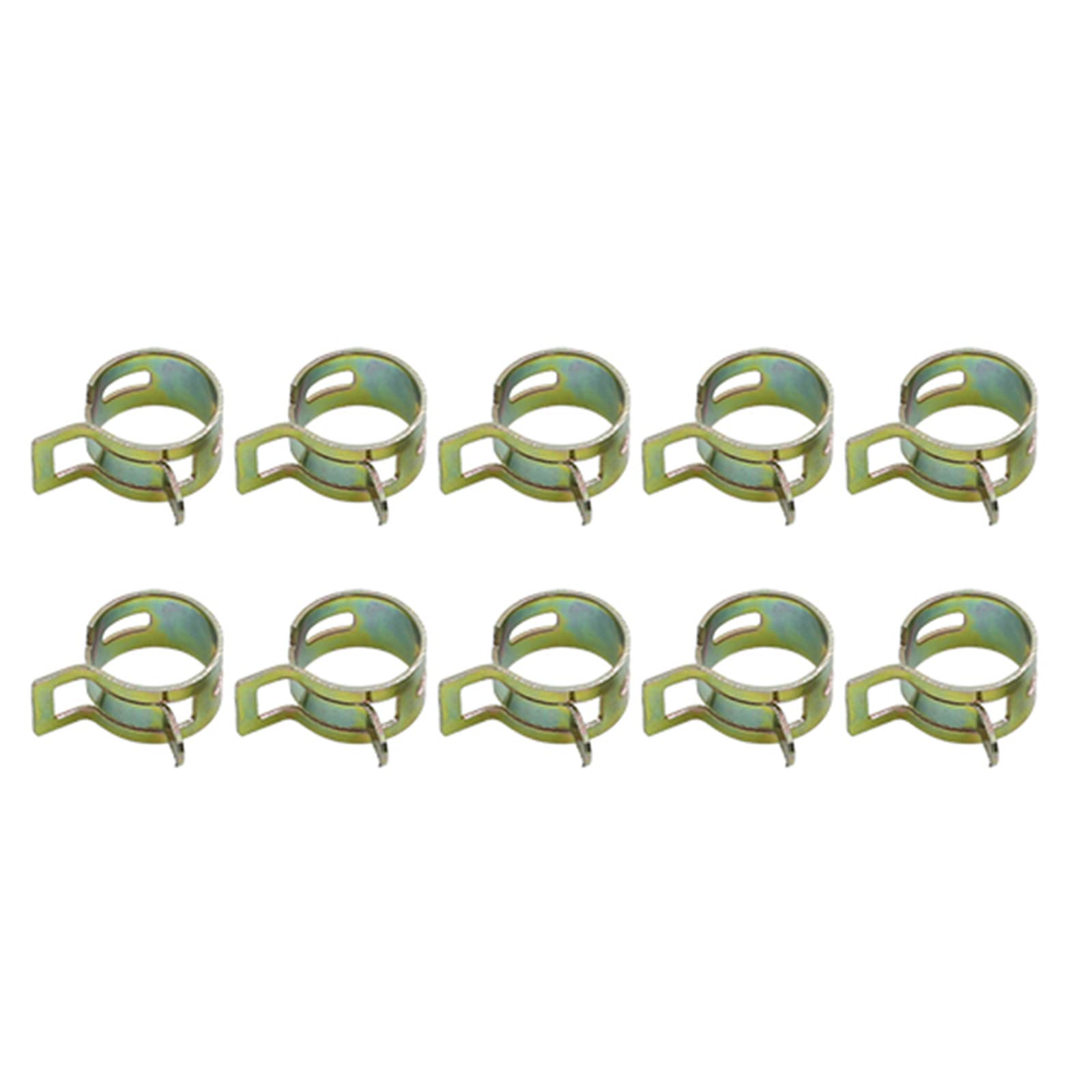METALLIXITY Spring Hose Clamps (13.5mm/0.53") 50Pcs, Metal Clip - for Home Garden Tube Pipe Fastening