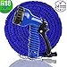 MTNZXZ Garden Hose, Newest 25 FT Expandable Heavy Double Latex Flexible Hose - 7-Pattern High Pressure Water Spray Nozzle. Suitable for Wash Cars, Clean Walls, Watering Lawns and Plants, etc.