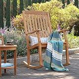 Cambridge-Casual AMZ-130574T Arie Teak Rocking Chair, Natural