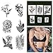 Tattify Temporary Tattoo, Garden Party Assorted Flower (Set of 12)