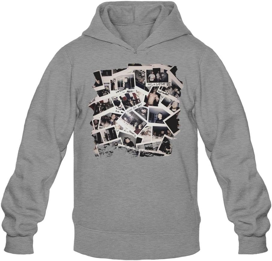 YangJJ Men's Mike Stud These Days Hoodied Sweatshirt Size M Dark Grey