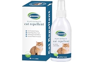 APOHEN Cat Deterrent Spray Indoor, Cat Repellent Indoor for Cat and Kitten, Cat Scratch Deterrent Training Aid for Furniture, Sofas, Rugs, Curtain, Cat Deterrent Indoor and Outdoor, Protecting Furniture