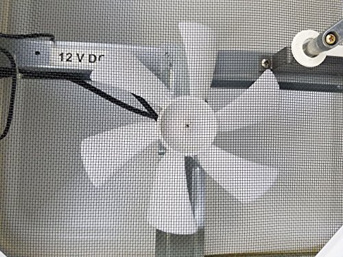 Class A Customs 71112-3 RV Roof Vent 12 Volt Powered Fan w/White Lid and 3" Garnish Ring