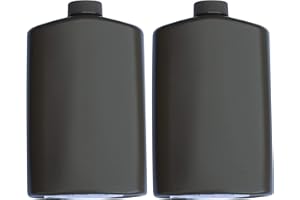 Mt. Sun Gear SportFlask Fighter Pilot Flask Great for Concerts, Fishing, Skiing, Backpacking, Hiking - 16oz US Military Issue Plastic Flask BPA Free Made in USA (Black Pack of 2)