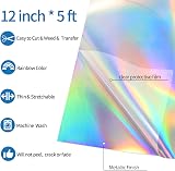 VINYL FROG HTV Metallic Holographic Silver Vinyl Roll 30.5x155cm view 2