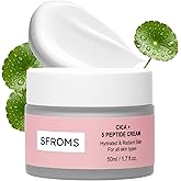 SFROMS Cica Exosome & 5 Peptide Daily Moisturizing Cream, Soothing, Repairing & Firming for Sensitive Skin, Lightweight Korean Skincare, Fast-Absorbing Hydration, 50ml / 1.7 fl.oz