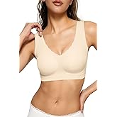 Vertvie Women Seamless Bras No Underwire Push Up Pullover Bras Full Coverage Bralettes Wireless Lightweight Soft Everyday Bra