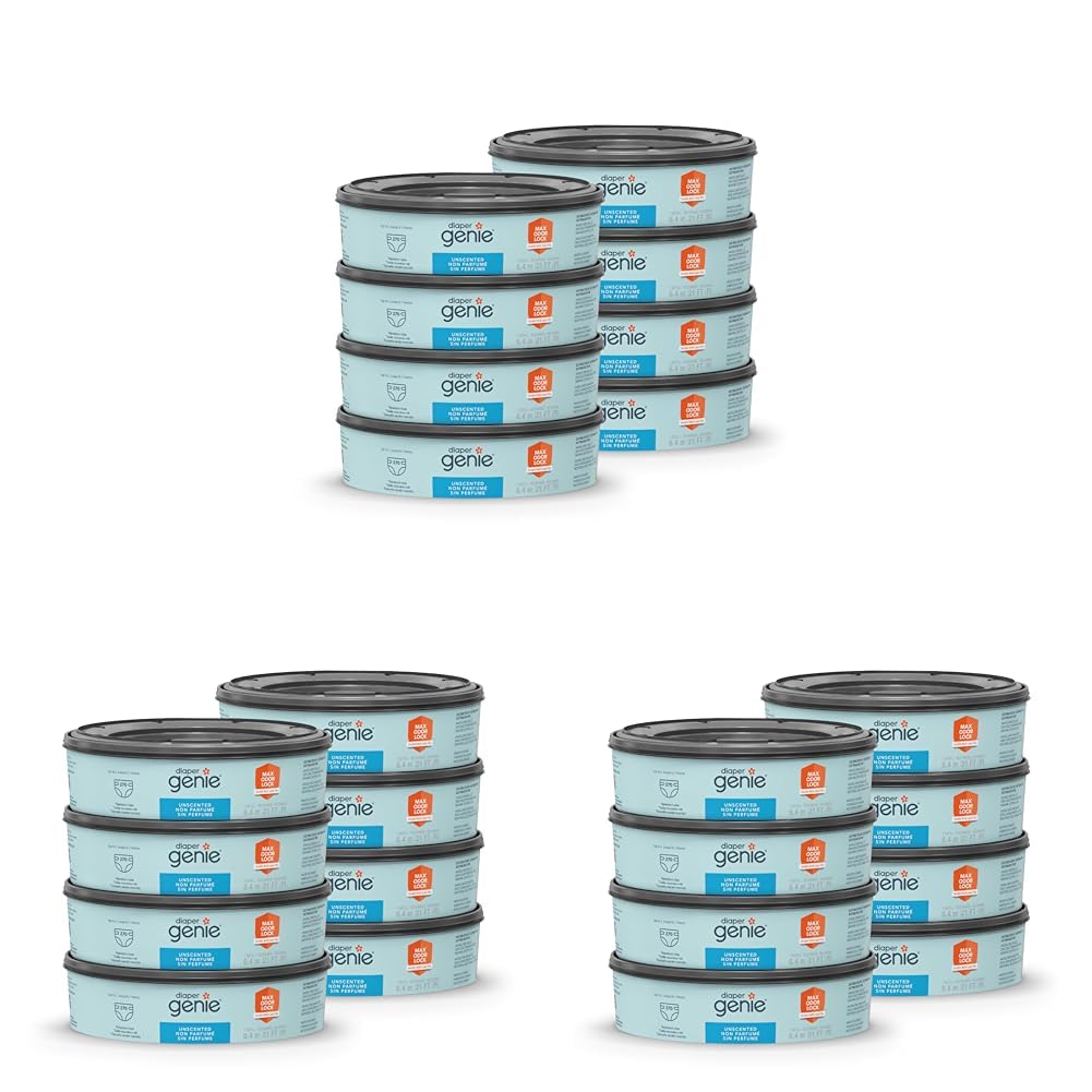 Diaper Genie Bags Refills 270 Count with Max Odor Lock | Holds Up to 2160 Newborn Diapers (Pack of 24) Image