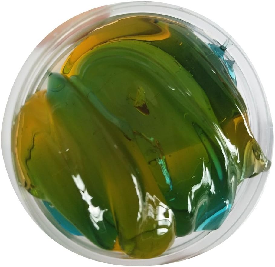 Lucoo Non-Toxic Clear Crystal Fluffy Slime Bubble Slime Color Mud Mixing DIY Putty Glossy Cloud Slime for Kids Relief Stress Toys Gift Girls Boys Adults Clay Toy Gifts (C1)