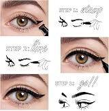 KIMUSE Winged Eyeliner Stamp-2 Waterproof Smudge-Proof Black view 3
