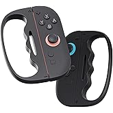 ECHZOVE Switch 2 Boxing Grips for Fighting Games–Ergonomic Handle for Better Control & Comfort, Perfect for Switch 2 Boxing Games, Must-Have Switch 2 Accessories for Joy-Con Controllers(Black)