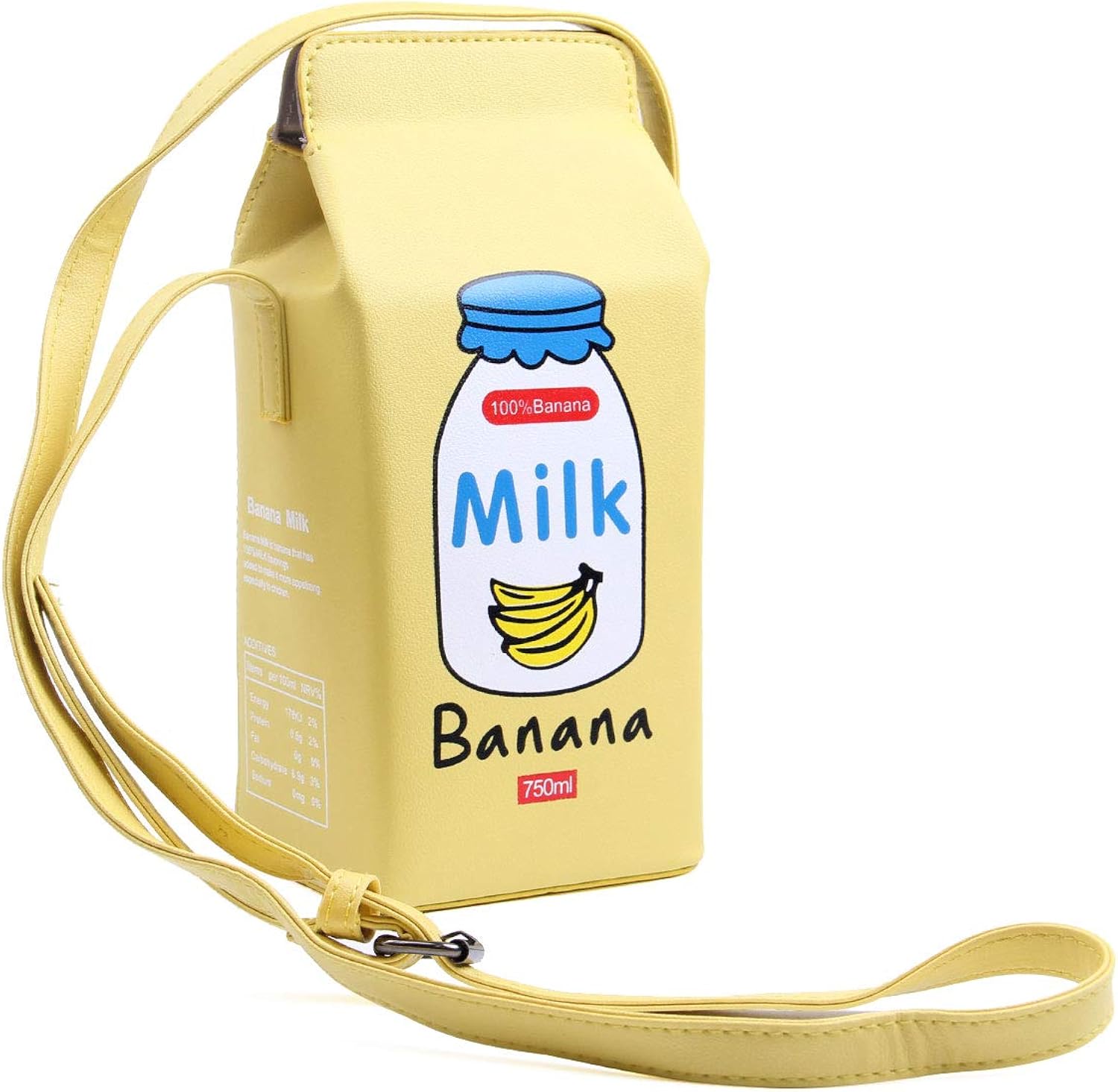 SUKUTU Girls Cupcake Popcorn Egg Fruits Milk Box PU Crossbody Handbag Women Small Purse and Cell Phone Shoulder Bag