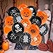Balloons for Halloween Decoration,100Pcs 12 Inch Premium Quality Latex Balloons Skeleton Bat Specter Pumpkin Spider Web Latex Balloons for Halloween Party Decorative