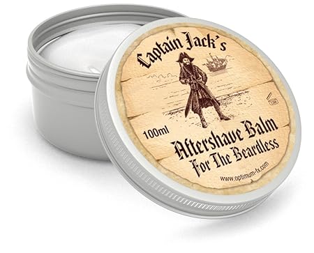 Captain Jack Aftershave Balsam für Bartlose Großbritannien Gemacht Mit Natürlichen und Organischen Bestandteilen Limonen-Duft