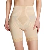 6209 High Waist Thigh Shaper | Size Sm - 15X | Made in USA | Flex Fit | No Top Roll | Firm - Extra Firm Tummy-Thigh Control