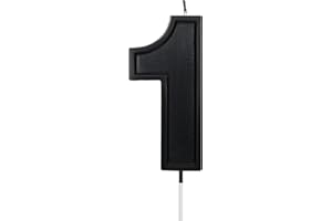 Luter 3.94 Inch Birthday Candle, Black Number Candles, Birthday Cake Decoration, Number Candle, Number Candle, for Wedding, P