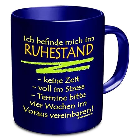 Shirt Zauber Fun Tasse - Ruhestand