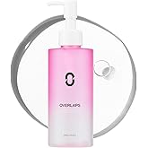 OVERLAPS Pink Desert Ectoin Cleansing Oil Lightweight Oil Cleanser for Face, Waterproof Makeup & Blackhead Remover, Pore Sweeping Korean Skin Care for Oily & Sensitive Skin, 6.76 fl oz(200ml)