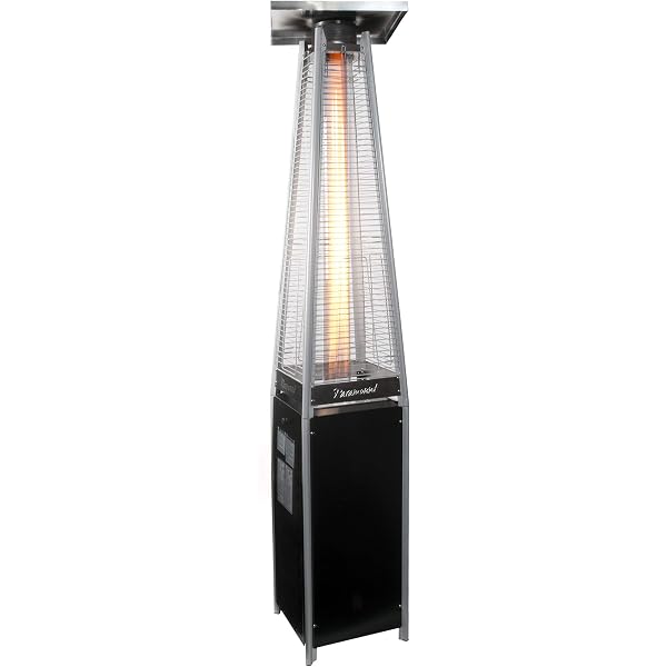Paramount PH-F-121-BK MO Flame Patio Heater, Black and Silver, Full Size :  Amazon.ca