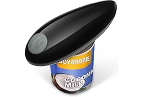 ANKUWA One Touch Electric Can Opener Easy Open Any Can Size with Smooth Edge, Hands Free and Battery Operated Electric Can Openers for Kitchen, Kitchen Gadget Electric Can Opener for Seniors with Arthritis