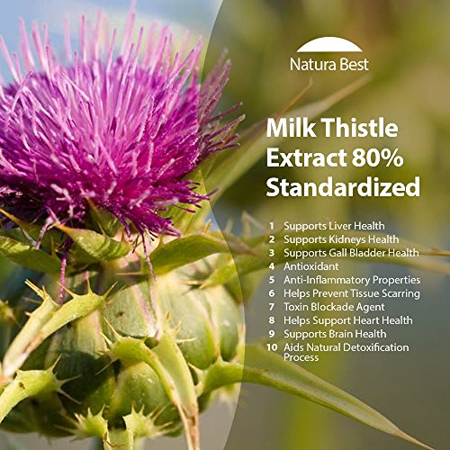 Naturabest Milk Thistle Extract (Silymarin) 175mg Supports Liver