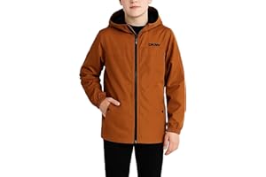 DKNY Boys Fleece Jacket - Water and Wind Resistant Polar Fleece Lined Boys Windbreaker Jacket - Cozy Outerwear Kids Jackets