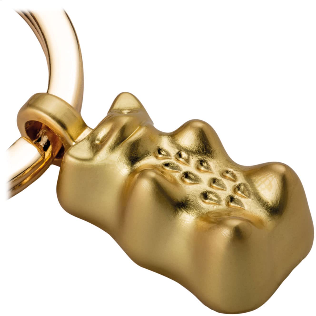 TROIKA Haribo Golden Bear Gummy Bear Haribo Gold Bear Keyring - Cast Metal, gold, handlich, Gummy Bear Keyring
