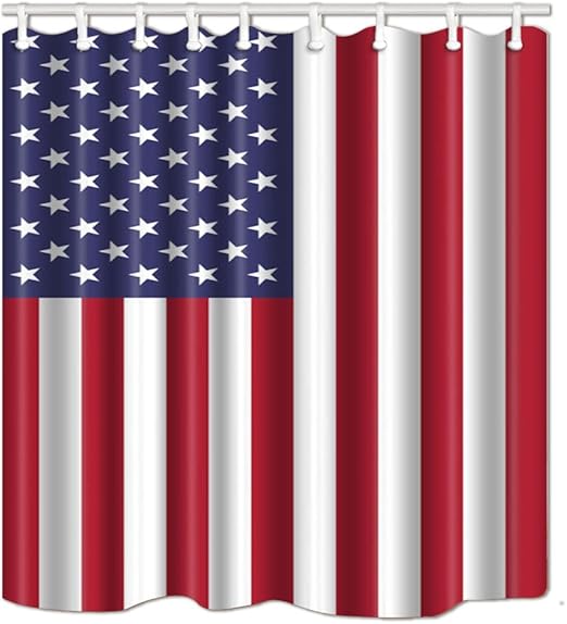 Amazon Com Nymb American Usa Flag Decor Independence Day Bath