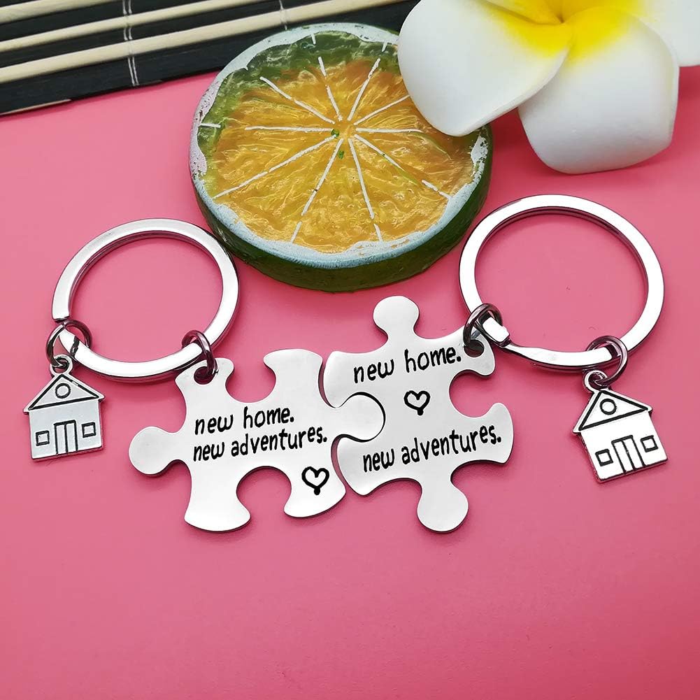 Huwujiu for New Home Keyring New Home Gifts Housewarming Gifts for New Homeowner First Home Keyring Gifts New House Keyring Moving in Gifts for Women Men Friends Family - Image 3