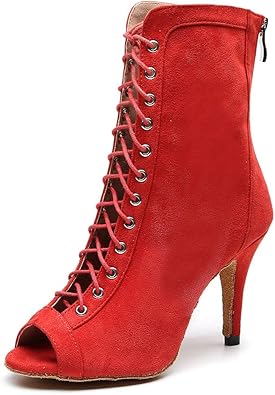 red 3 inch heels