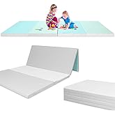 Folding - Reversible - Toddler and Baby Play Mat for Floor Activity Gym - Non-Slip Waterproof Baby Activity Mat