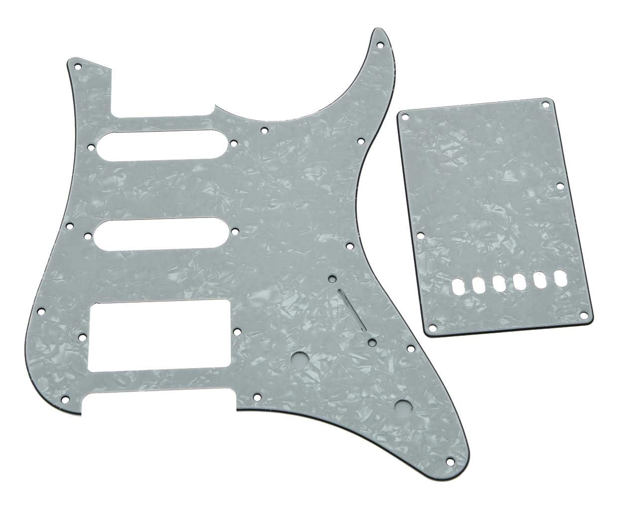 KAISH White Pearl Guitar HSS Pickguard with Trem Back Plate for Yamaha PACIFICA Guitar — image 1