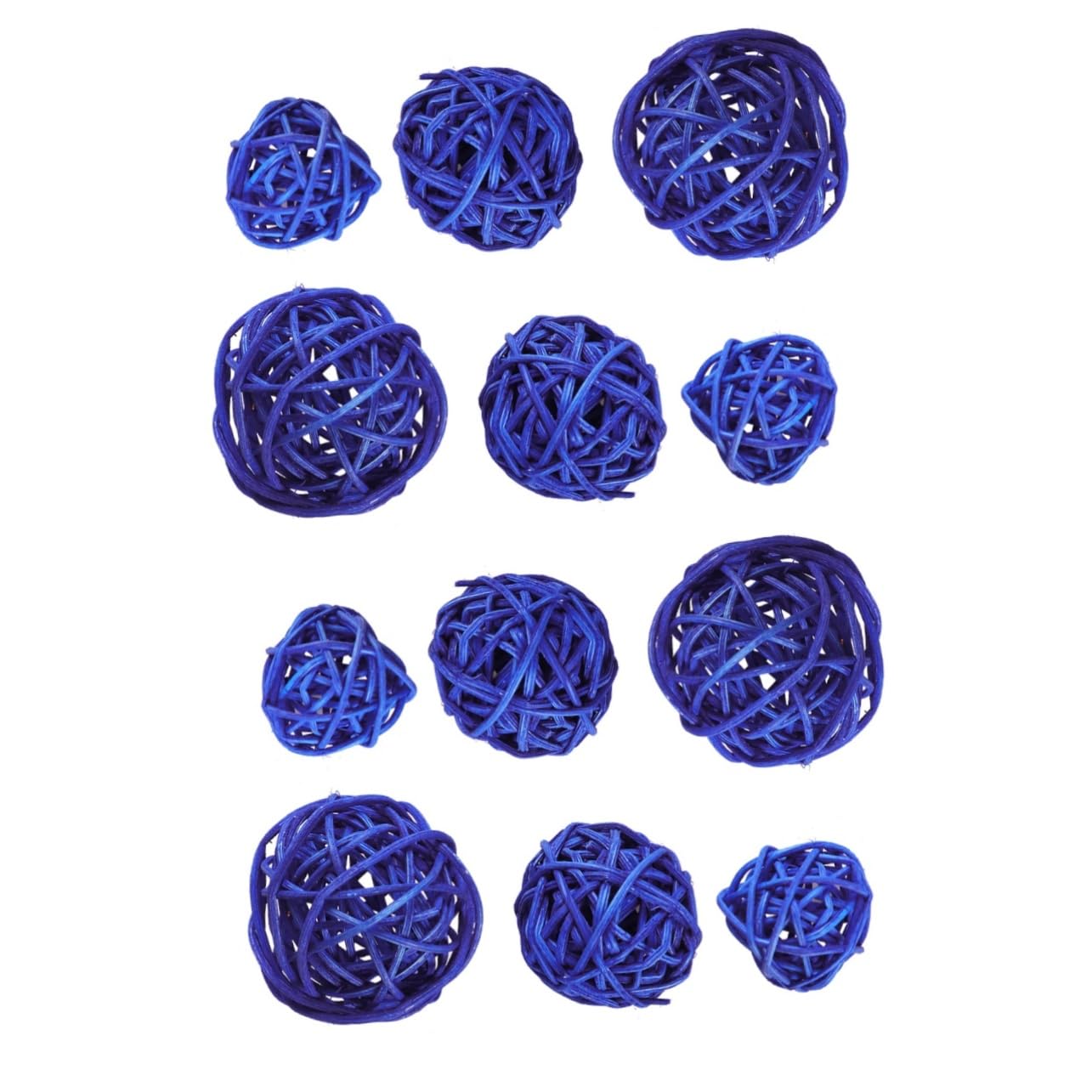 MAGICLULU 30 pcs Dark Wicker Rattan Balls Decorative Hanging Ornaments for Weddings Christmas and Parties Ideal for Vase Fillers Craft Projects and Home Decor